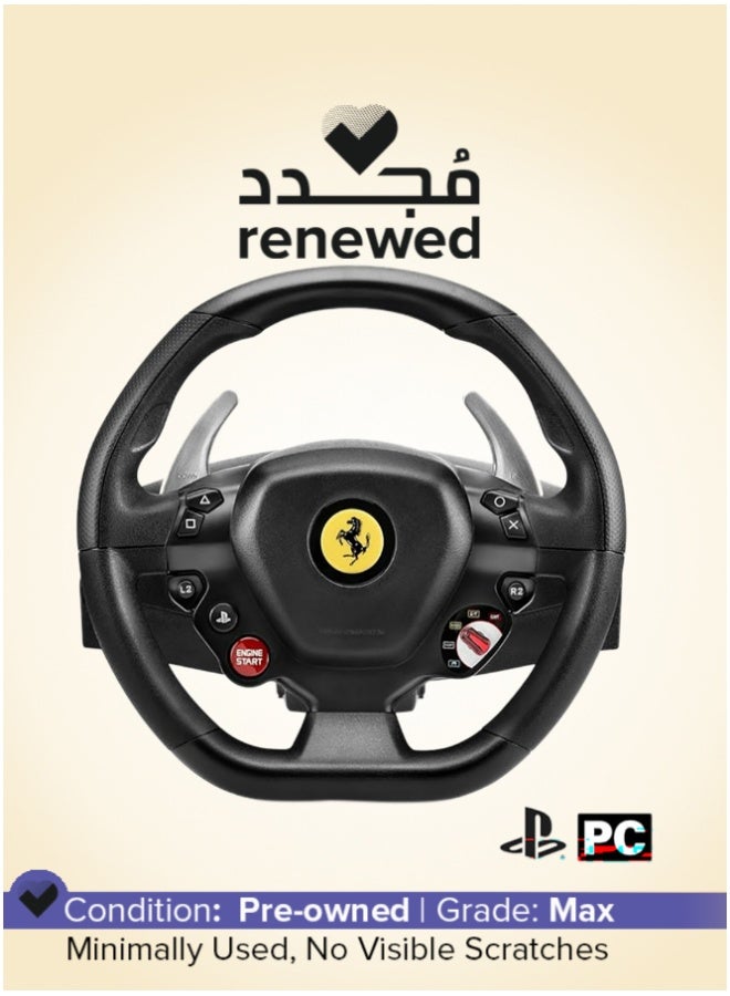 THRUSTMASTER Renewed - TM Racing Wheel T80 Ferrari 488 Gtb Edition (PS4 / Pc) - Image 1