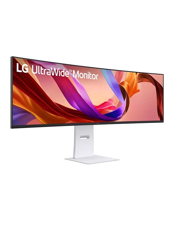LG 49 inch curved UltraWide Dual QHD Nano IPS monitor with 144Hz 1ms, USB-C (90W), Rich Bass 10W x 2, DCI-P3 98%, VESA Display HDR™ 400, Color calibrated, NVIDIA G-SYNC® compatibility, AMD Free Sync™, KVM Switch, low blue light filter, Adaptive brightness, 49U950A-W white - Image 3