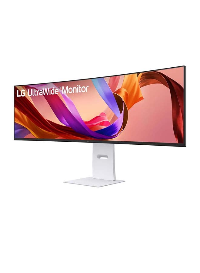 LG 49 inch curved UltraWide Dual QHD Nano IPS monitor with 144Hz 1ms, USB-C (90W), Rich Bass 10W x 2, DCI-P3 98%, VESA Display HDR™ 400, Color calibrated, NVIDIA G-SYNC® compatibility, AMD Free Sync™, KVM Switch, low blue light filter, Adaptive brightness, 49U950A-W white - Image 2