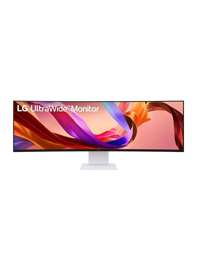 LG 49 inch curved UltraWide Dual QHD Nano IPS monitor with 144Hz 1ms, USB-C (90W), Rich Bass 10W x 2, DCI-P3 98%, VESA Display HDR™ 400, Color calibrated, NVIDIA G-SYNC® compatibility, AMD Free Sync™, KVM Switch, low blue light filter, Adaptive brightness, 49U950A-W white - Image 4
