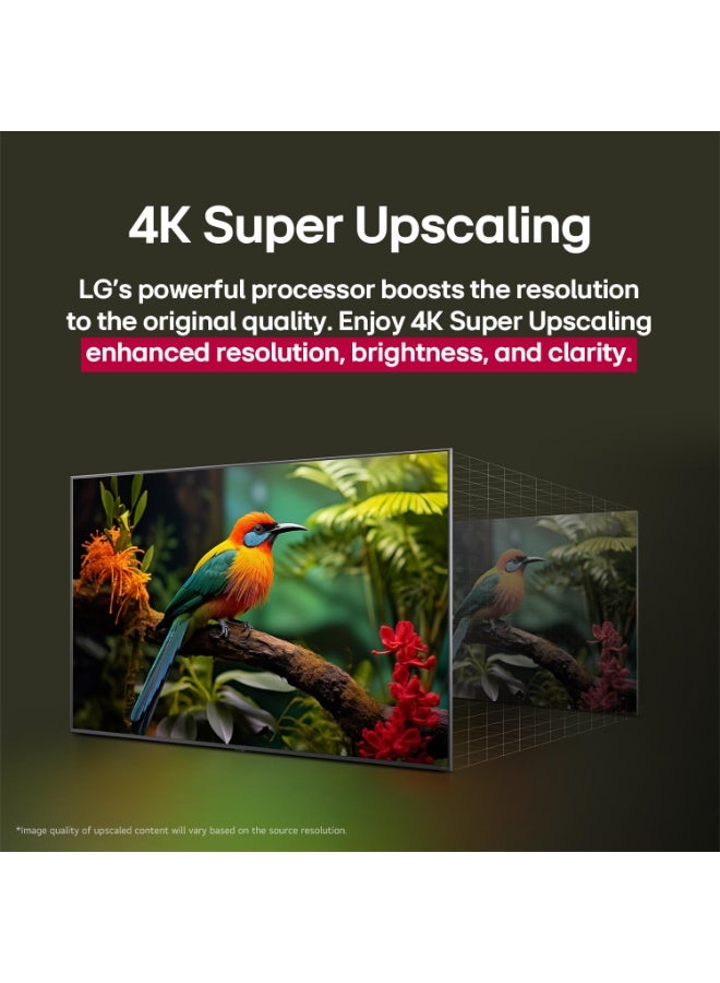 LG 65 inch LG QNED AI QNED70 4K Smart TV, 60Hz, AI Magic Remote, HDR10, WebOS25, Model Year 2025, 2 Year Warranty - 65QNED70A6A Black - Image 5