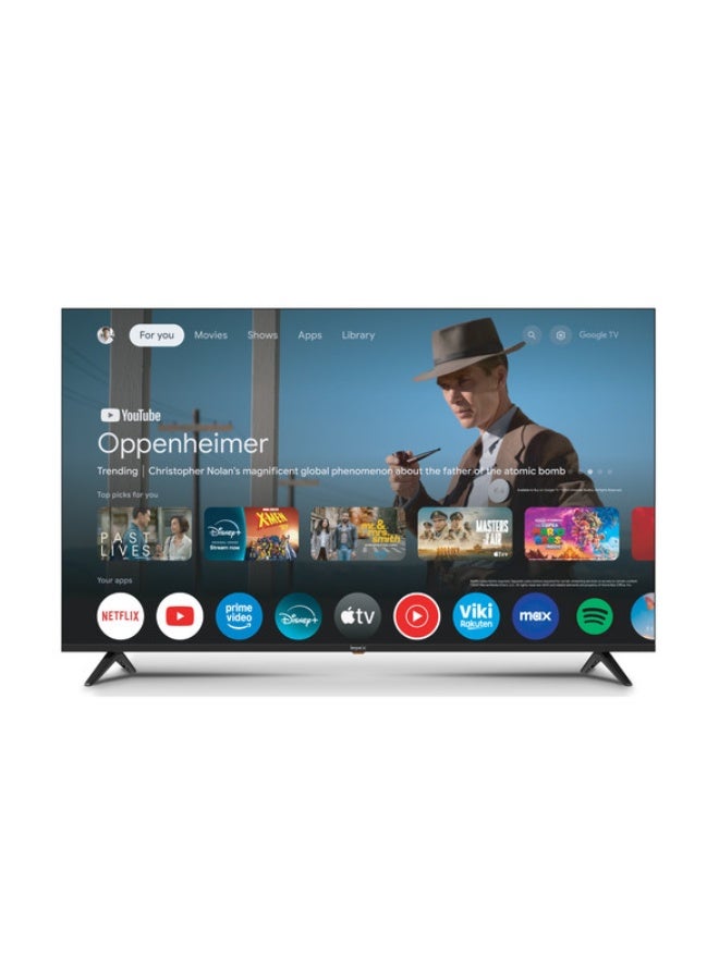 Impex 43 Inch QLED FHD Google TV, Voice Remote, Google Assistant television, Chromecast, HDMIx4, USBx2, DVB T2 S2, A+ Panel, 1GB RAM 8GB ROM, 1920x1080, Slim Design With Wall Mount 2Y Warranty – evoQ 43QLC2 Black - Image 2
