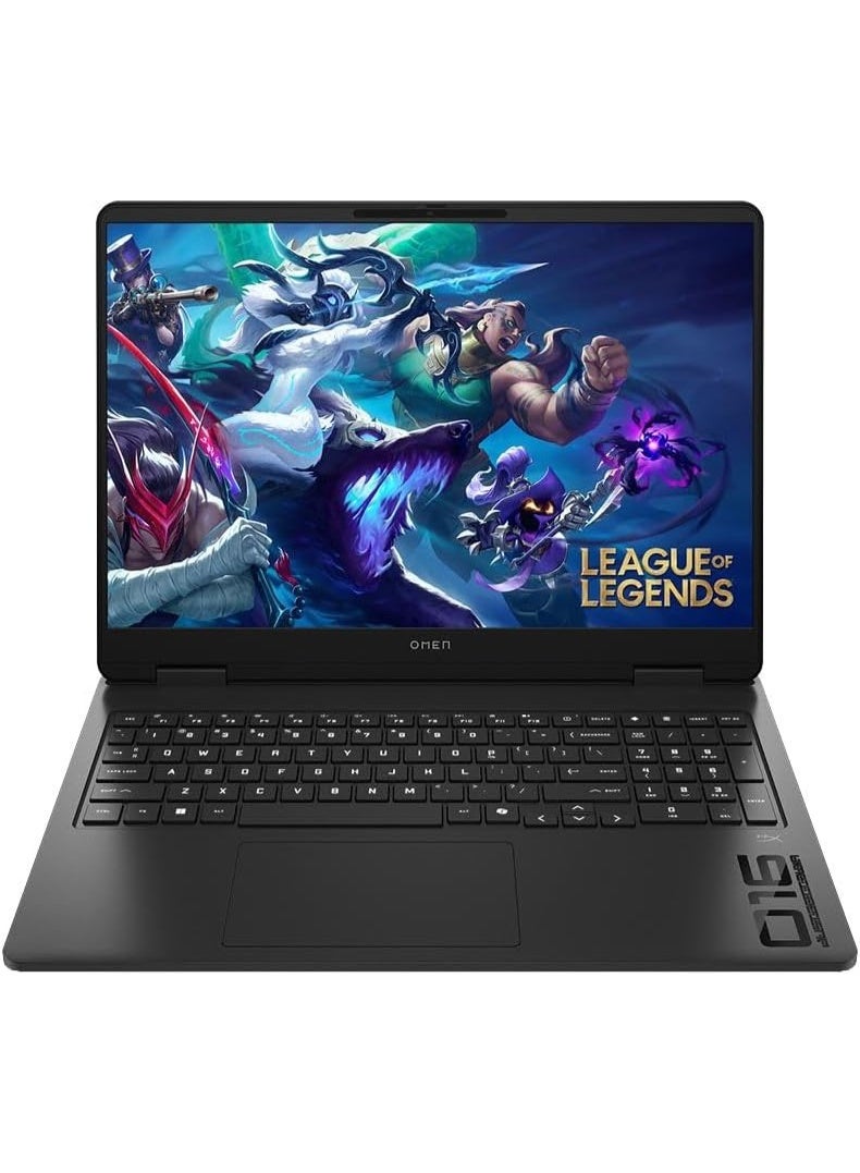 HP OMEN 16 Slim AI Pro Gaming Laptop, 16" FHD+ 165Hz, Intel Ultra 7 255H(Beats Intel i7-14700), NVIDIA RTX 5060, 32GB DDR5 RAM, 1TB SSD English black - Image 1