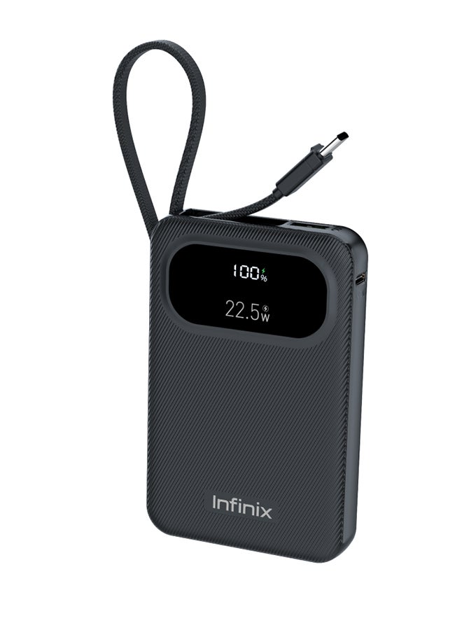 Infinix 10000 mAh 10000 mAh Infinix XPower 10 PRO - XP10Pro -  Power Bank With Type C Fast Charging black - Image 2