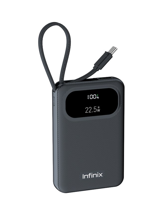 Infinix 10000 mAh 10000 mAh Infinix XPower 10 PRO - XP10Pro -  Power Bank With Type C Fast Charging black - Image 3
