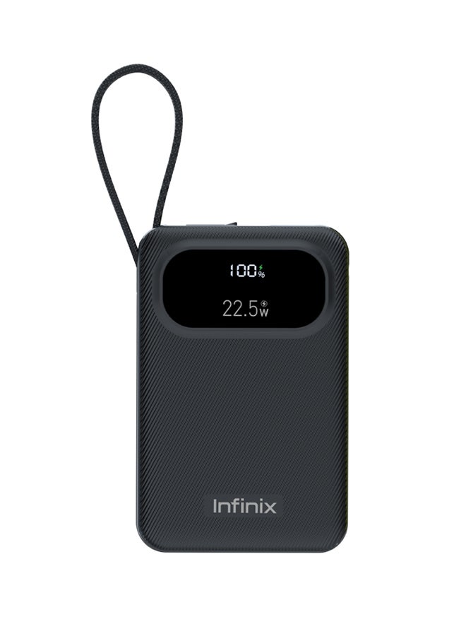 Infinix 10000 mAh 10000 mAh Infinix XPower 10 PRO - XP10Pro -  Power Bank With Type C Fast Charging black - Image 1