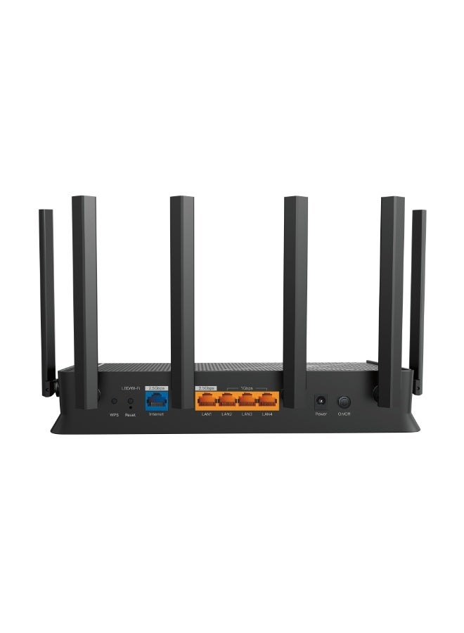 تي بي لينك Archer BE400, BE6500 Dual-Band Wi-Fi 7 Router, 6.5Gbps, 5GHz, 6 High-Performance Antennas, 2.5Gbps Port, EasyMesh, HomeShield, Multi-Link, VPN, Easy Setup, Tether App BLACK - Image 3