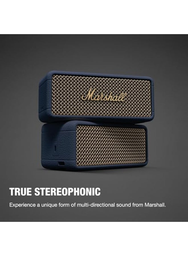 Marshall Emberton III Portable Bluetooth Speaker - Water Resistant Wireless Speaker Portable Speaker with 32+ Hours of Playtime Midnight Blue - Image 3