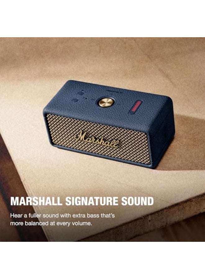Marshall Emberton III Portable Bluetooth Speaker - Water Resistant Wireless Speaker Portable Speaker with 32+ Hours of Playtime Midnight Blue - Image 2