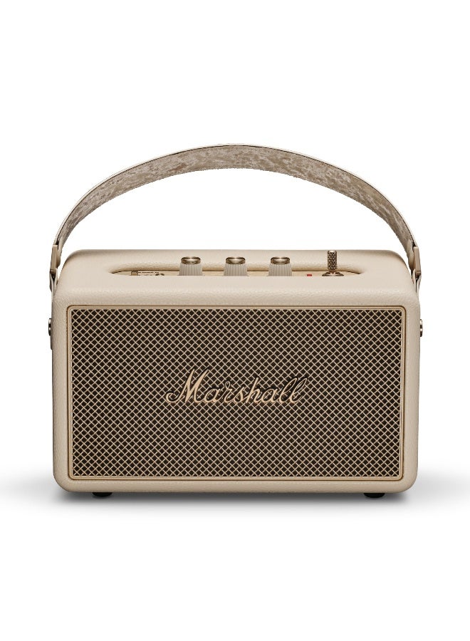 Marshall Kilburn III Bluetooth Speaker - Premium Water Resistance Portable Bluetooth Speaker & Wireless Speakers 50+ Playtime Cream - Image 1