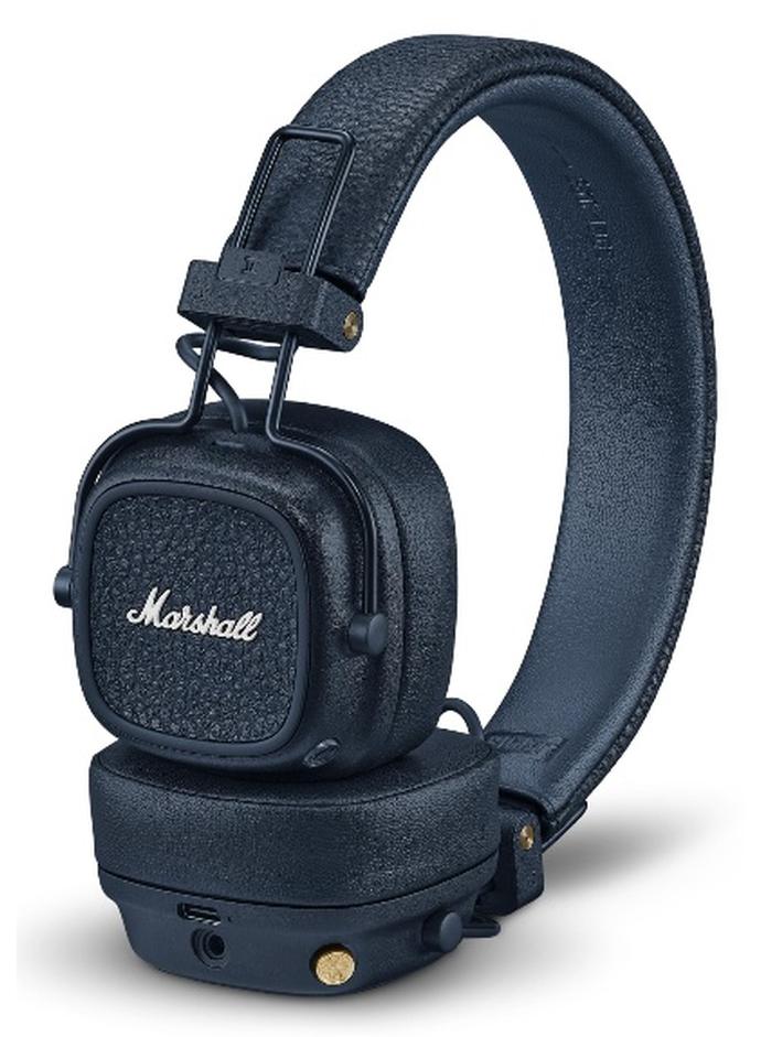 Marshall Major V Bluetooth Headphones - Foldable Bluetooth Wireless Headphones Bluetooth with 100+ Hours of Playtime Midnight Blue - Image 1