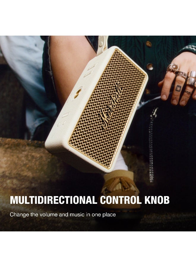 Marshall Middleton II Bluetooth Portable Speaker for Outdoor Adventures, 30+ Hours of Wireless Playtime, Waterproof IP67 60W Cream - Image 5