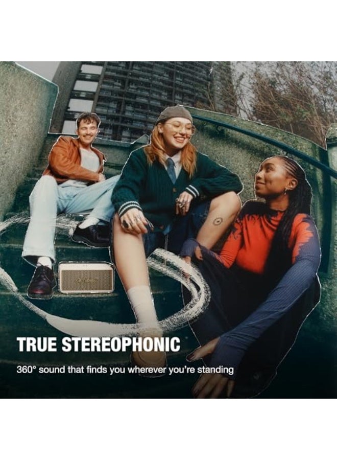 Marshall Middleton II Bluetooth Portable Speaker for Outdoor Adventures, 30+ Hours of Wireless Playtime, Waterproof IP67 60W Cream - Image 3