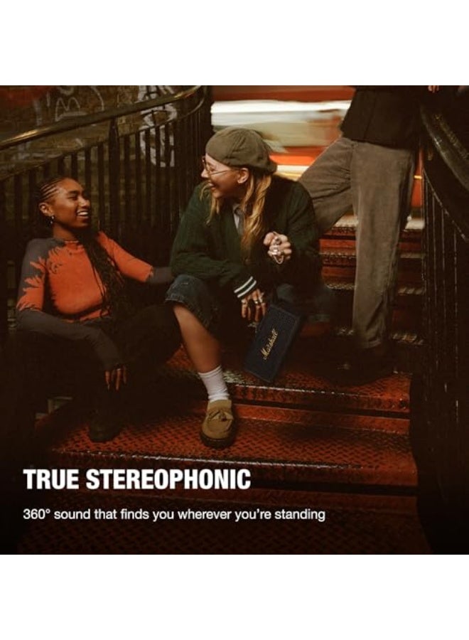 Marshall Middleton II Bluetooth Portable Speaker for Outdoor Adventures, 30+ Hours of Wireless Playtime, Waterproof IP67 60W Black/Brass - Image 3