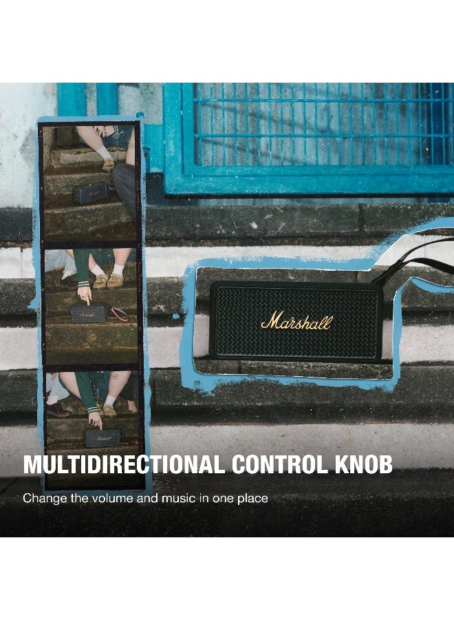 Marshall Middleton II Bluetooth Portable Speaker for Outdoor Adventures, 30+ Hours of Wireless Playtime, Waterproof IP67 60W Black/Brass - Image 5