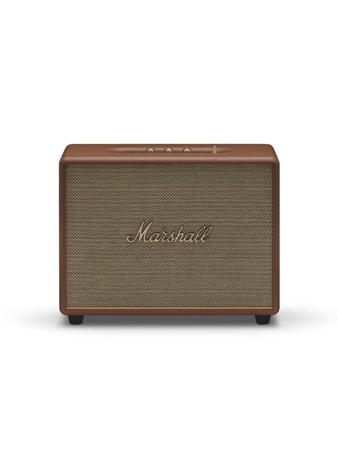 Marshall Woburn III 120W Premium Home Wireless Speaker with Bluetooth 5.2 and Multiple Inputs - Enjoy signature sound | Brown - Image 4