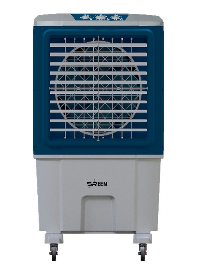 SREEN Air Cooler – 80L, 3 Fan Speeds, 16" Fan, 45㎡ Coverage 80 L FA-M80WU grey - Image 1