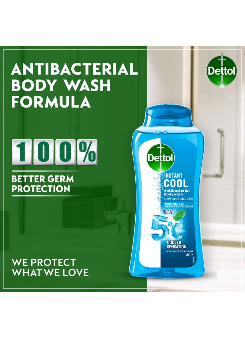 Dettol Cool Shower Gel And Body Wash Menthol With Eucalyptus Scent 500+250ml - Image 2