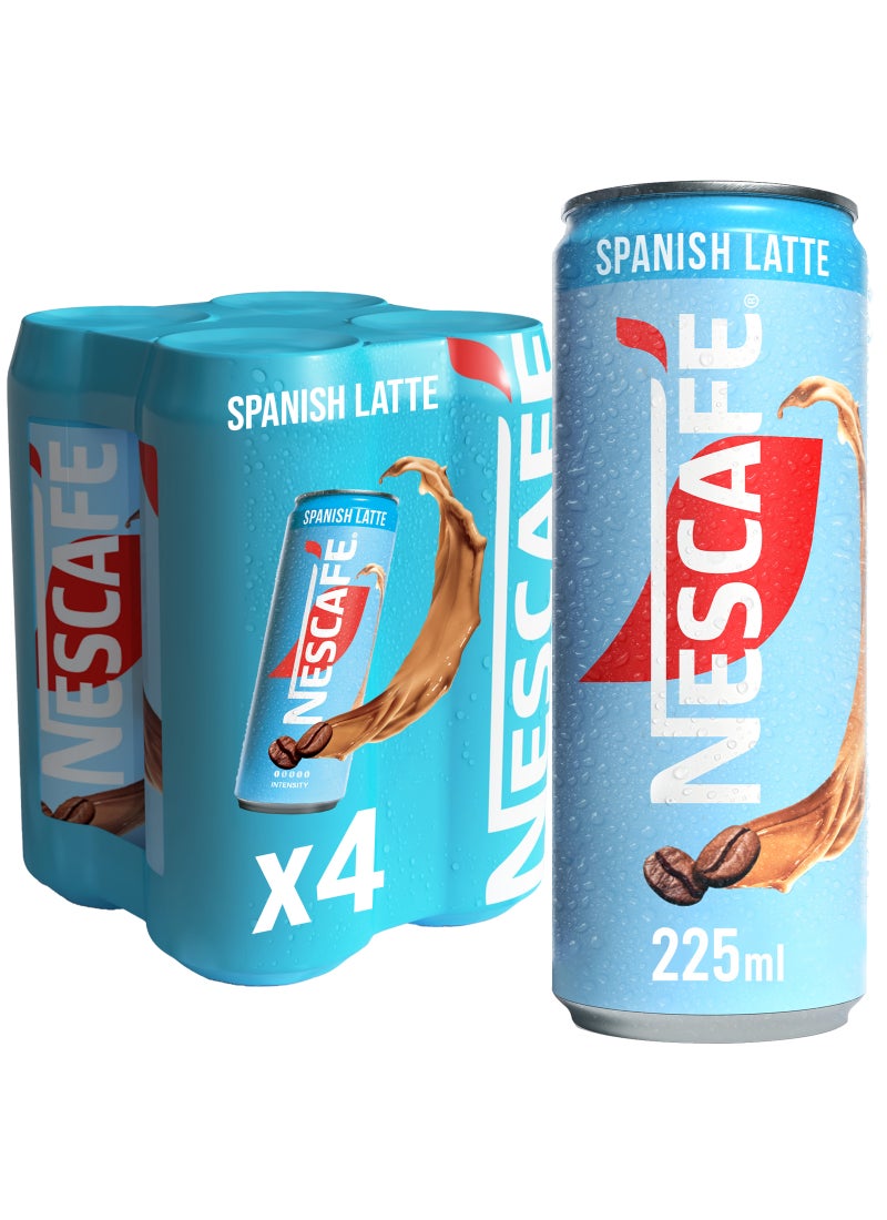 نسكافيه قهوة لاتيه إسبانية مثلجة جاهزة للسفر عبوة 4 × 225 مل - Image 5