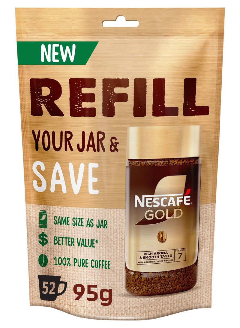 نسكافيه عبوة إعادة تعبئة ذهبية 95 جرام - Image 1