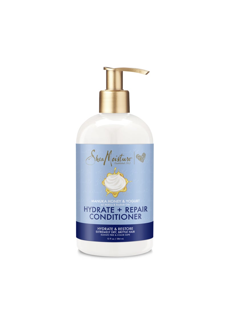 SheaMoisture Hydrate And Repair Shea Butter Condtioner With Manuka Honey And Yogurt For Damaged Hair 384ml 384ml - Image 1