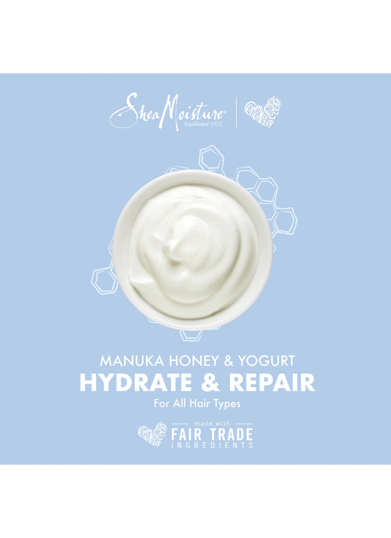 SheaMoisture Hydrate And Repair Shea Butter Condtioner With Manuka Honey And Yogurt For Damaged Hair 384ml 384ml - Image 3