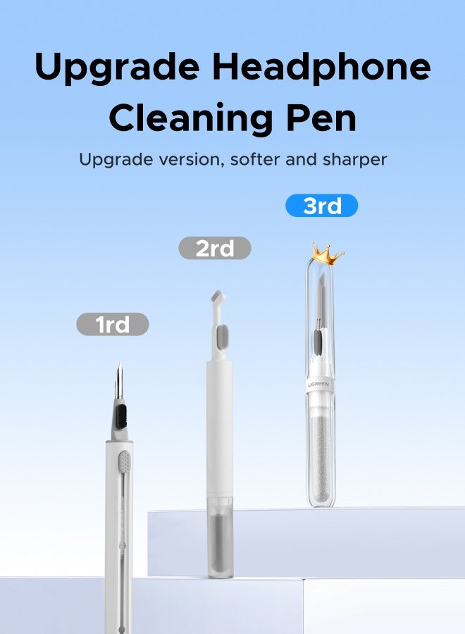 Ugreen Cleaner Kit for Airpods, Earbuds Cleaning kit for Airpods Pro, JBL, HUAWEI, Multi-Function Cleaning Tool with Brush Sponge for Wireless Earphones Case, Bluetooth Headphone, Camera, iPhone White - Image 2