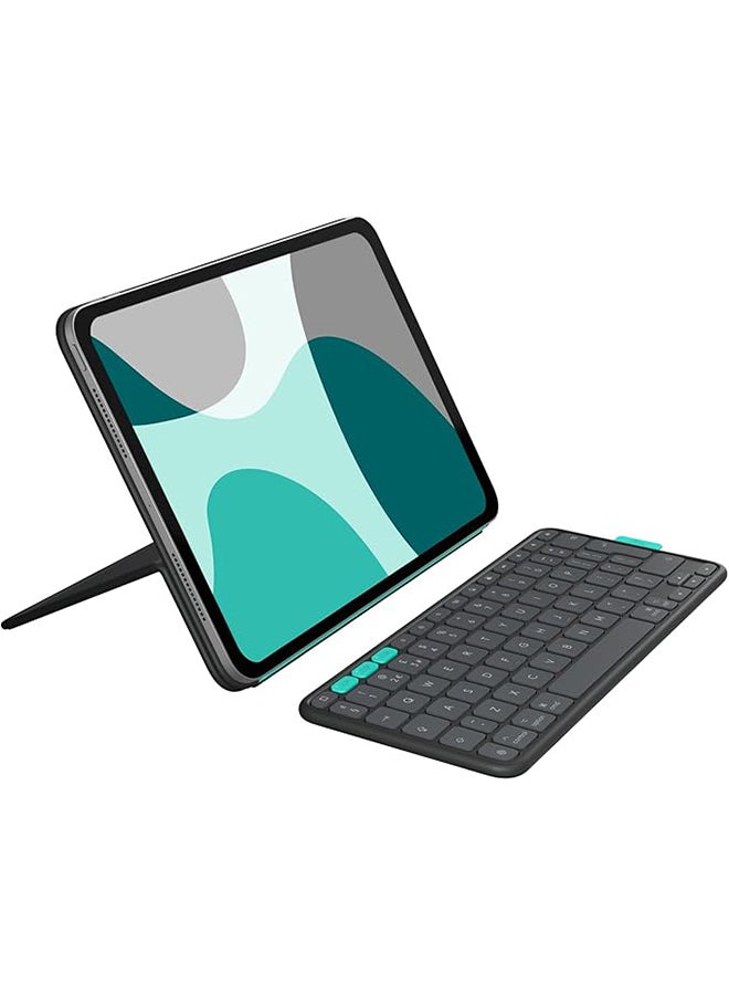 Logitech Flip Folio, Keyboard Case for iPad Pro 11-inch (M4) And iPad Air 11-inch (M2 And M3)(5th Gen - 2024) - Protective And Stowable Bluetooth Keyboard Case, Multi-Device - Graphite - Image 1