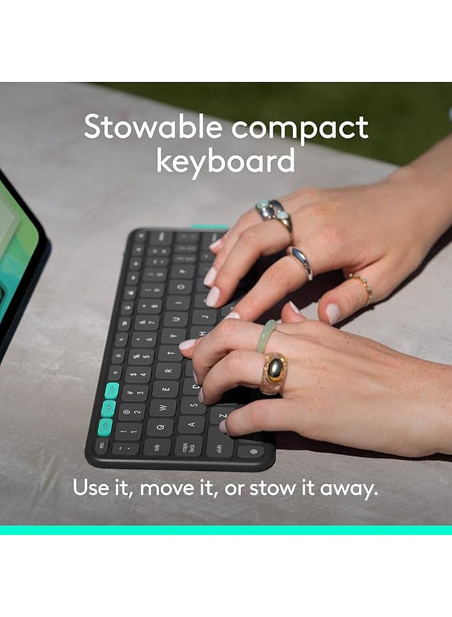 Logitech Flip Folio, Keyboard Case for iPad Pro 11-inch (M4) And iPad Air 11-inch (M2 And M3)(5th Gen - 2024) - Protective And Stowable Bluetooth Keyboard Case, Multi-Device - Graphite - Image 3