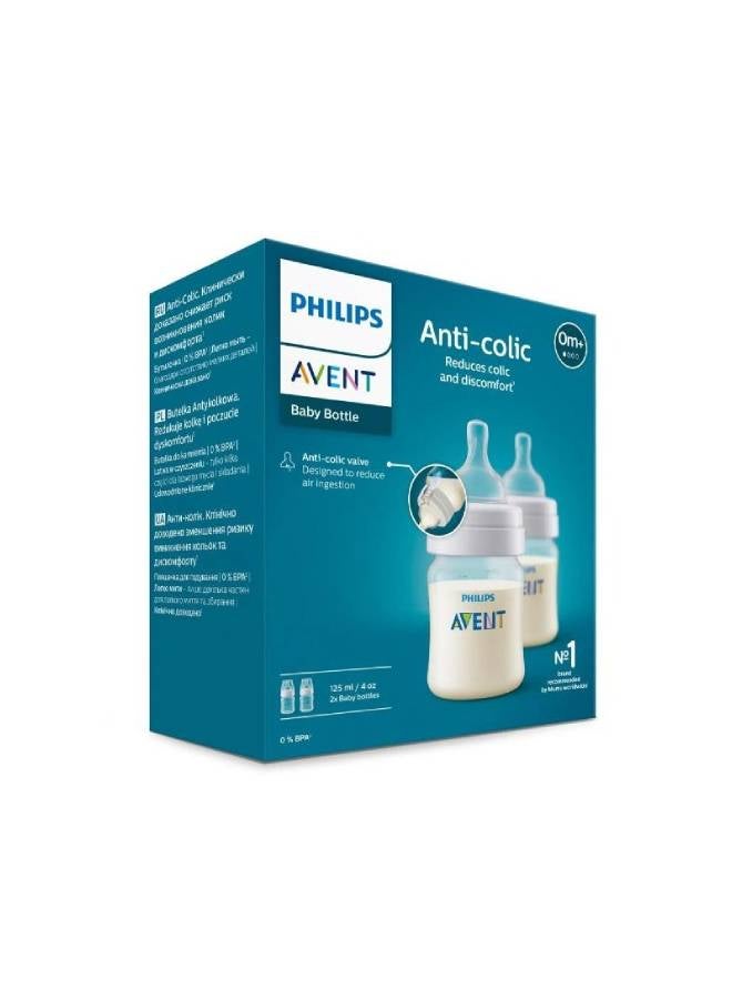 Philips Avent Anti-colic baby Bottle - (0M+) 125ml- 2 Pack - Image 2