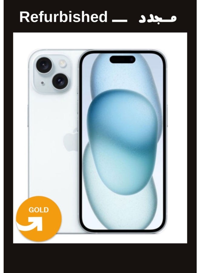 Apple IPhone 15 128GB 6R Single Blue , Local Warranty | Gold Grade | UPGRADE Refurbished
