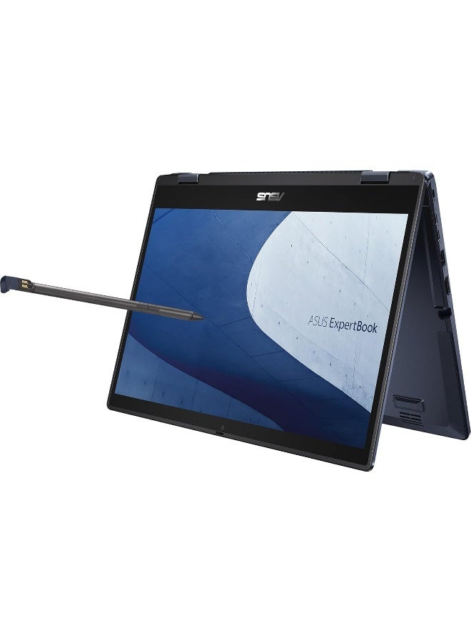 أسوس (Upgraded Version) ExpertBook B3 Flip Business Laptop With 14-Inch Full HD Display,Core i7-1355U Processor/16GB RAM/512GB SSD/Intel Iris XE Graphics/Windows 11 Pro English Black English Black - Image 1