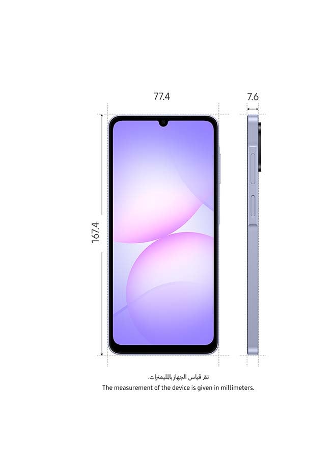 Samsung Galaxy A07 Dual SIM Light Violet 4GB 64GB 4G - Middle East Version - Image 3