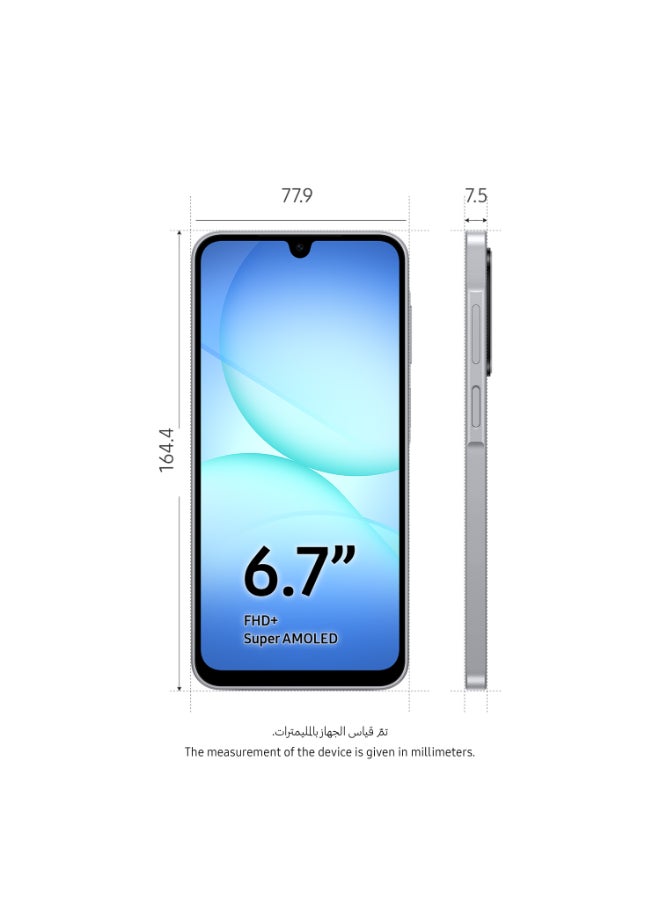 سامسونج Galaxy A17 Dual SIM Gray 4GB 128GB 5G - Middle East Version - Image 3