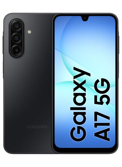 سامسونج جالاكسي A17 ثنائي الشريحة أسود 6GB 128GB 5G - نسخة الشرق الأوسط - Image 1