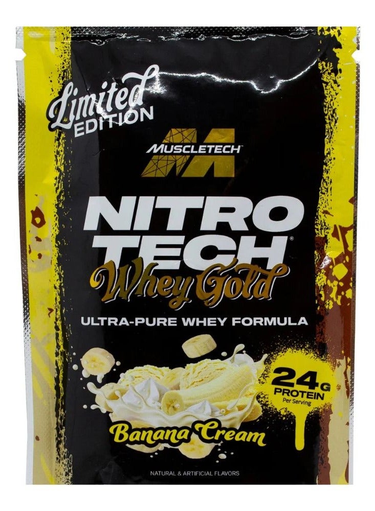 MuscleTech Nitro Tech Whey Gold, Banana Cream, 1 Piece