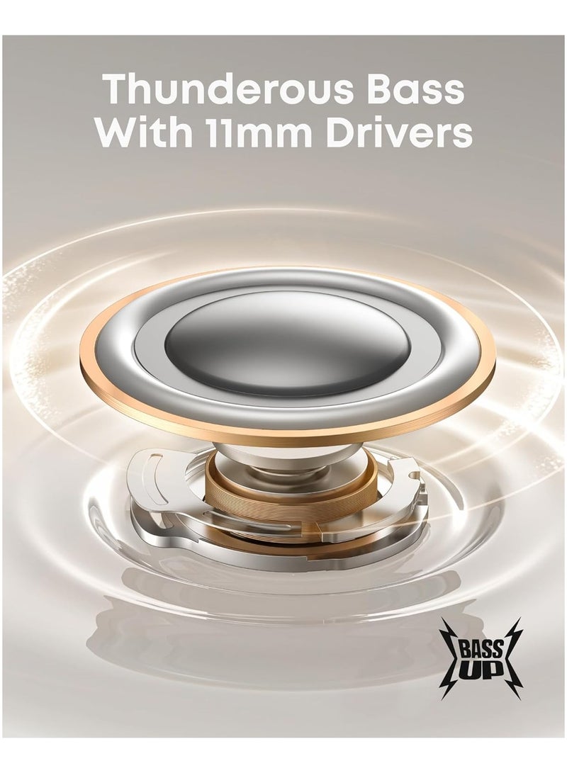 Soundcore P41i by Anker Adaptive Noise Cancelling Earbuds with Portable Phone Charger (Built-in USB-C Cable), 192-h Playtime, Immersive Sound, 6-Mic AI Calls, IPX5 Wireless Earbuds, Bluetooth 5.3 white - Image 5