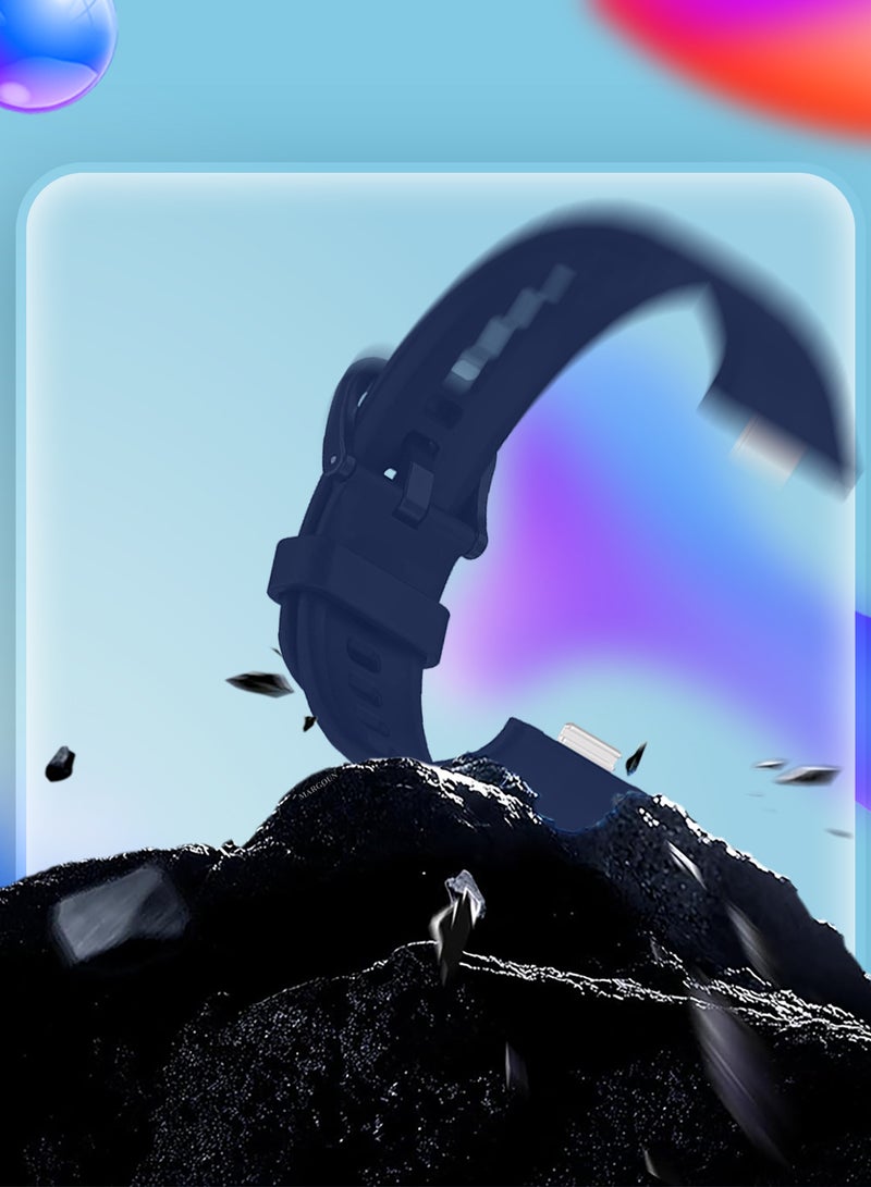 MARGOUN 2Packs Wristband for Huawei Watch Fit 3/Fit 4/Fit 4 Pro Bands, Silicone Bracelet Quick Release Arm Band, Replacement Smartwatch Band Quick Release Sport Straps Multicolour-29 - Image 4