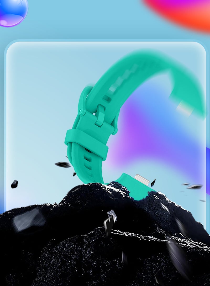 مارجون 4Packs Wristband for Huawei Watch Fit 3/Fit 4/Fit 4 Pro Bands, Silicone Bracelet Quick Release Arm Band, Replacement Smartwatch Band Quick Release Sport Straps - 4 Colours Multicolour-43 - Image 5