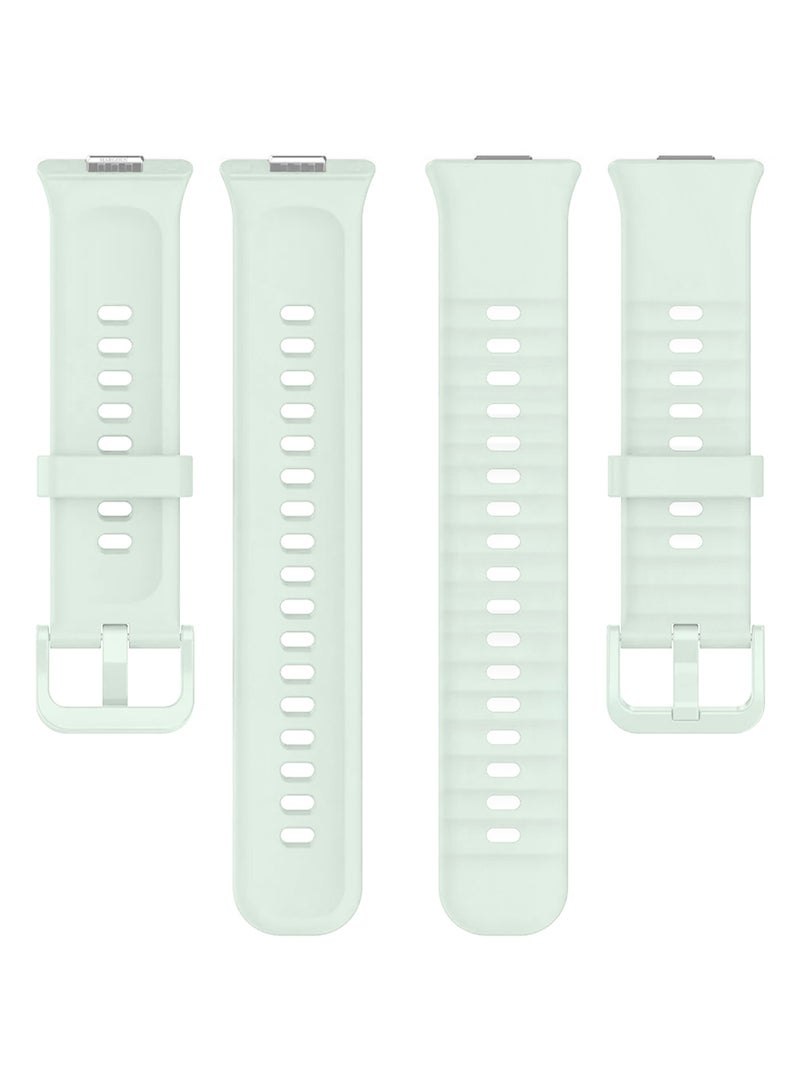 MARGOUN Wristband for Huawei Watch Fit 3/Fit 4/Fit 4 Pro Bands, Silicone Bracelet Quick Release Arm Band, Replacement Smartwatch Band Quick Release Sport Strap - Pale Green - Image 3