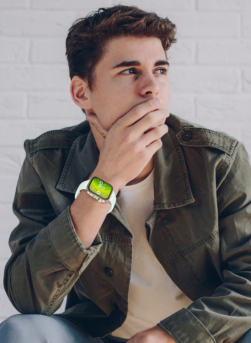 MARGOUN Wristband for Huawei Watch Fit 3/Fit 4/Fit 4 Pro Bands, Silicone Bracelet Quick Release Arm Band, Replacement Smartwatch Band Quick Release Sport Strap - Pale Green - Image 5