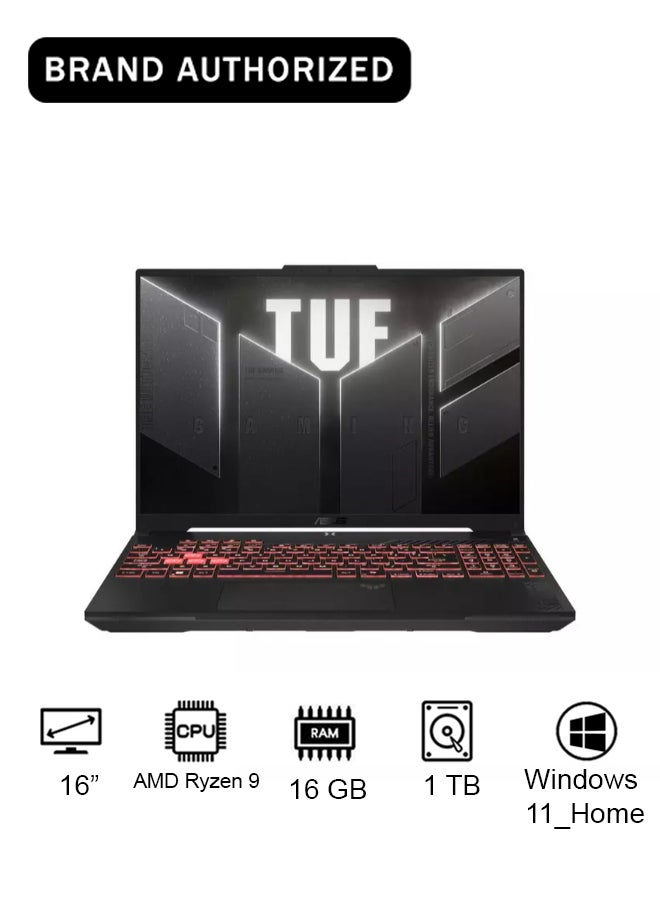 ASUS TUF Gaming A16 Gaming Laptop With 16 Inch WUXGA(1920x1200) Display 144Hz, AMD Ryzen 7-7445HS Processor/16GB RAM DDR5/1TB SSD/6GB NVIDIA GeForce RTX 4050 Graphics/Windows 11 Home English/Arabic Gray - Image 1