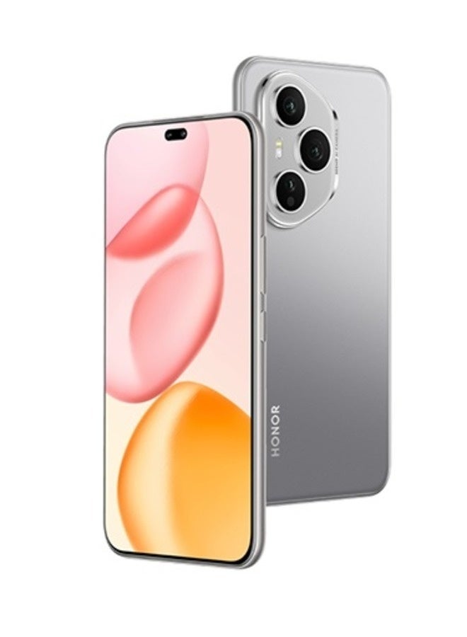 هونور هاتف هونر 400 برو ثنائي الشريحة رمادي قمري 12 جيجابايت رام 512 جيجابايت 5G، مع سماعة أذن مجانية X6 - Image 2