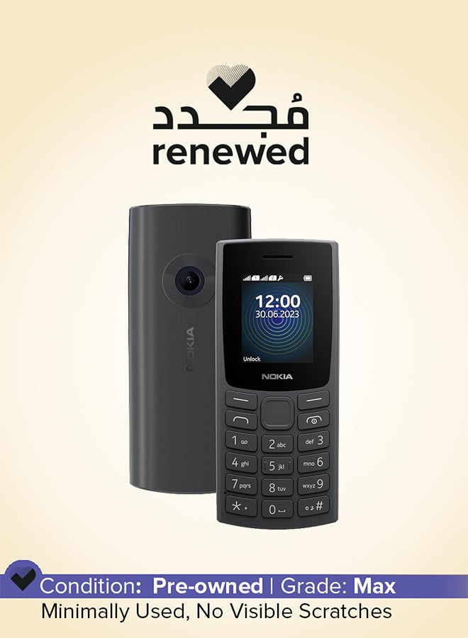 NOKIA Renewed - 110 Dual SIM Keypad Mobile Charcoal - International Version - Image 1