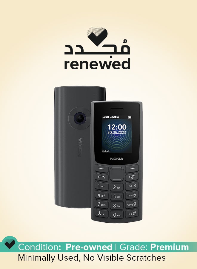 NOKIA Renewed - 110 Dual SIM Keypad Mobile Charcoal - International Version - Image 1