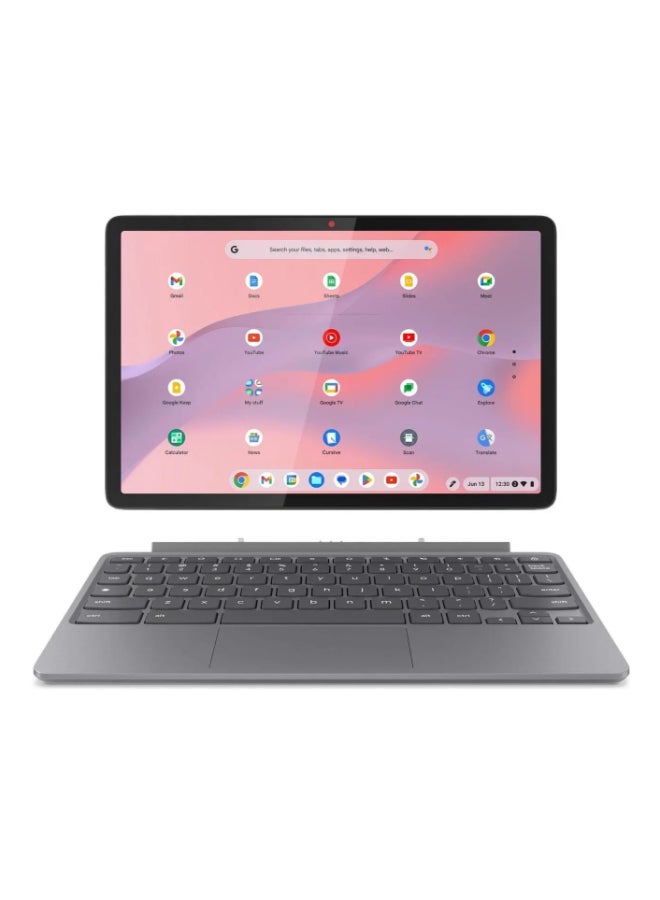 Lenovo Chromebook Duet Gen 9 11 Inch WUXGA Touchscreen 2 in 1 Display MediaTek Kompanio 838 Processor/8GB RAM/128GB eMMC/Chrome OS With USI Pen 2 And Keyboard Included English Luna Grey English Luna Grey - Image 1