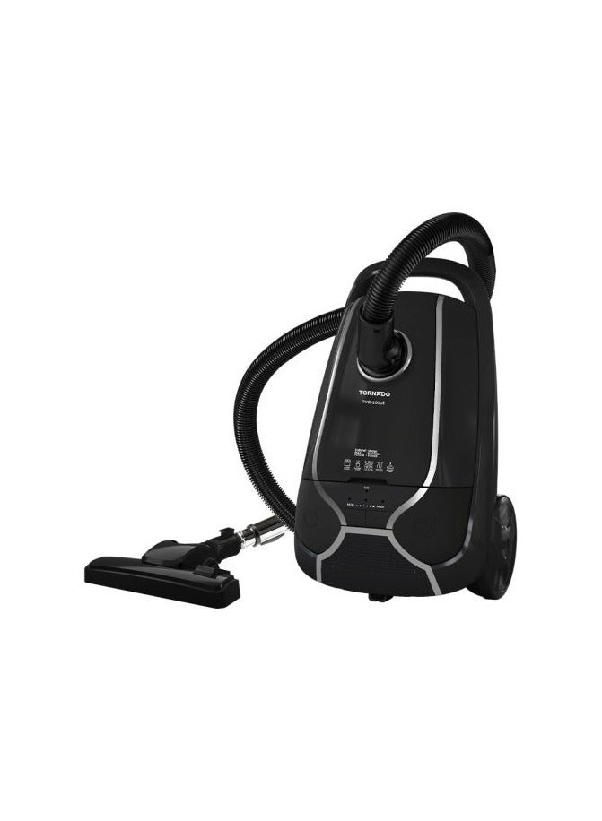 Vacuum Cleaner 2000 Watt HEPA Filter 2000 W TVC-2000EB Black