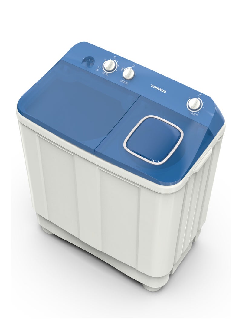 تورنيدو غسالة تورنادو نصف أوتوماتيكية 10 كجم بيضاء وزرقاء TMH-HS10C(WB) - Image 4