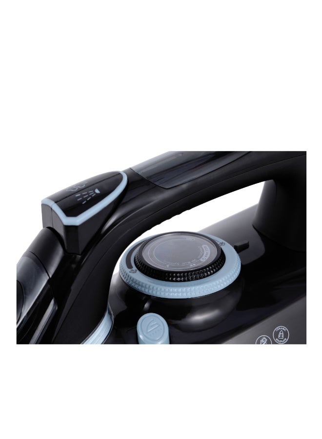 سوناشي مكواة بخارية مع قاعدة مغطاة بالسيراميك، خزان ماء سعة 300 مل، انفجار بخار قوي، ترموستات قابل للتعديل مع ميزة الرش، وظيفة التنظيف الذاتي، لجميع أنواع الأقمشة، SI-5090C 3000 واط - Image 5