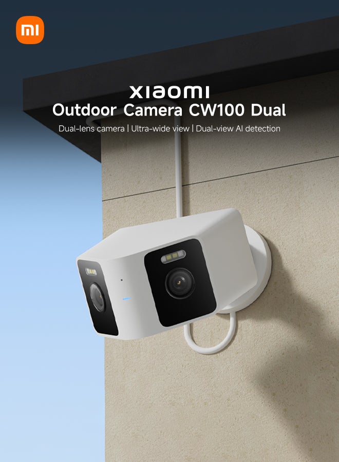 Xiaomi Outdoor Camera CW100 Dual | 3MP+3MP Dual Lenses | Color Night Vision | AI Human and Vehicle Detection | IP66 Water and Dust Resistant - Image 2